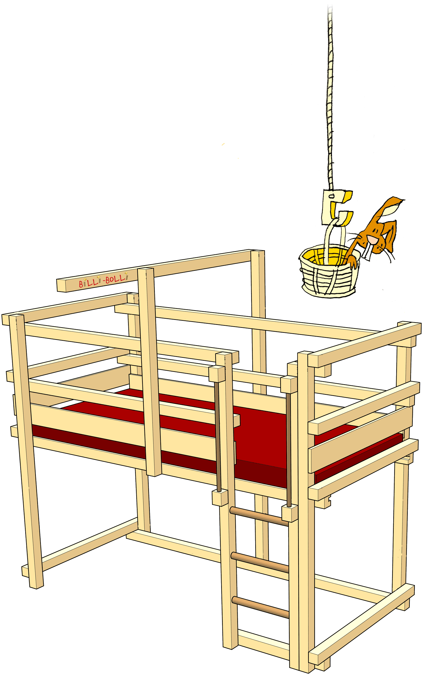 Low Loft Bed