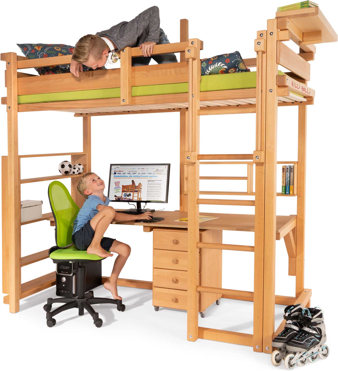 Loft Bed Adjustable by Age. Assembling Option 8: Youth Loft Bed