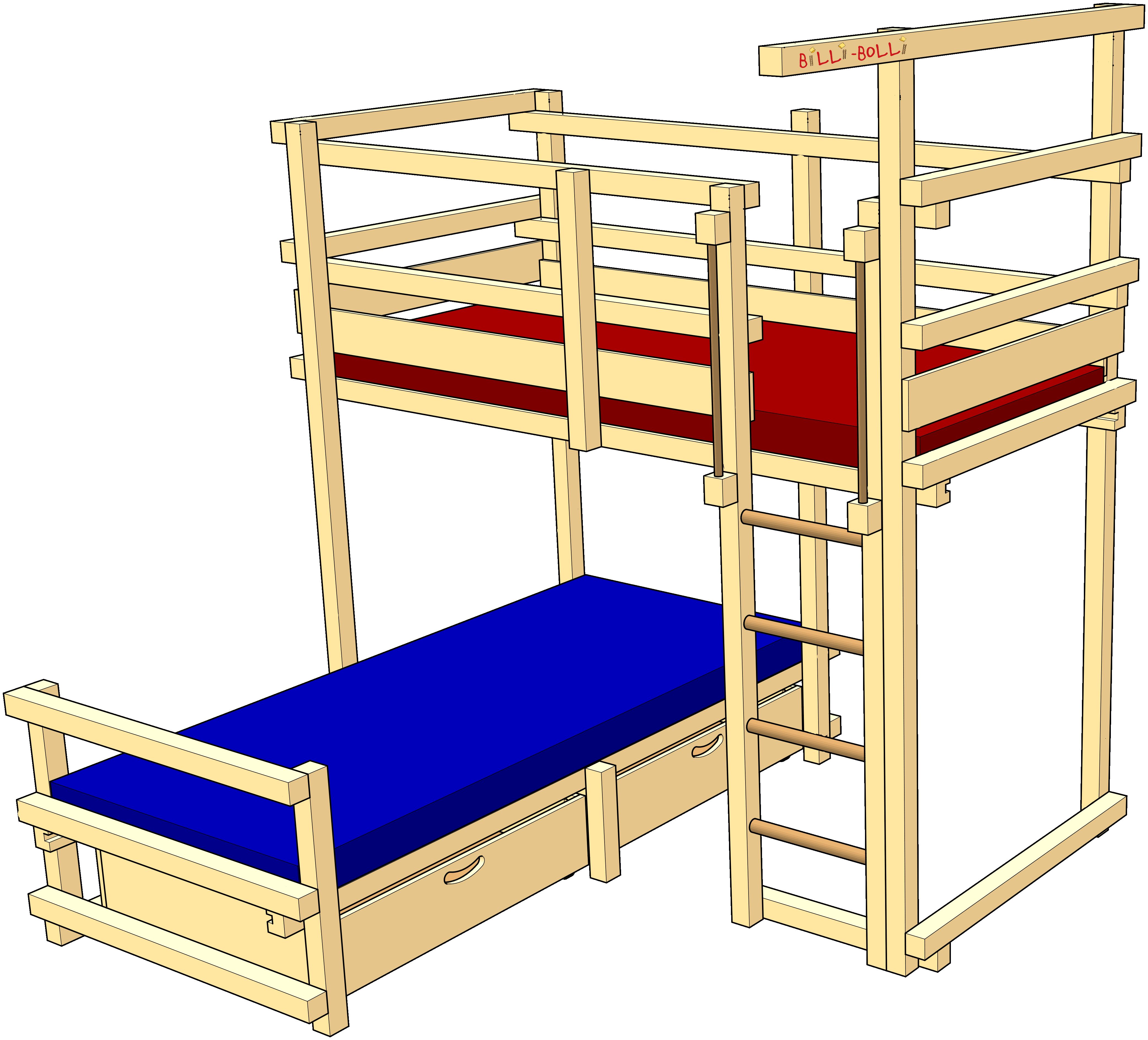 Corner Bunk Bed