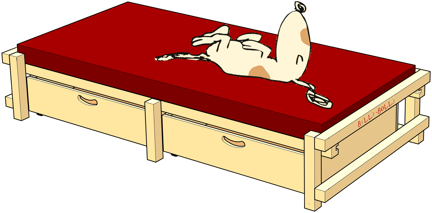 Low Youth Beds: Type 1, with high sides