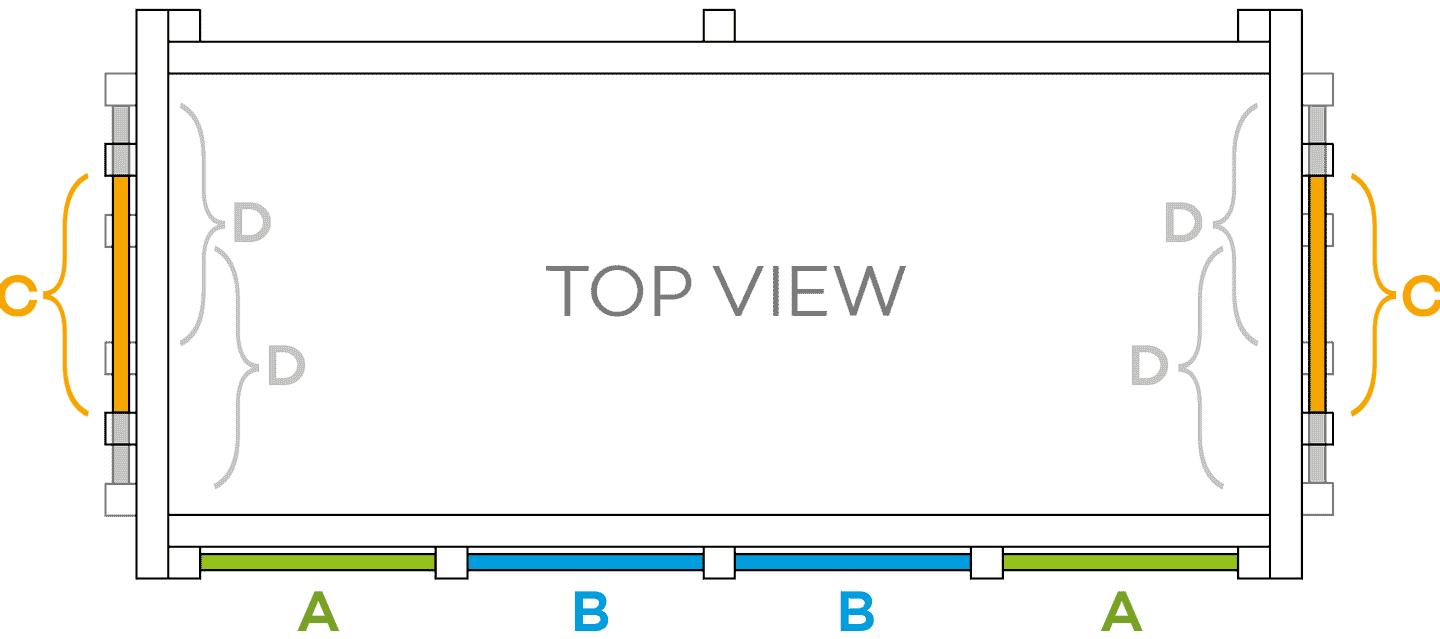 Possible positions of ladder and slide