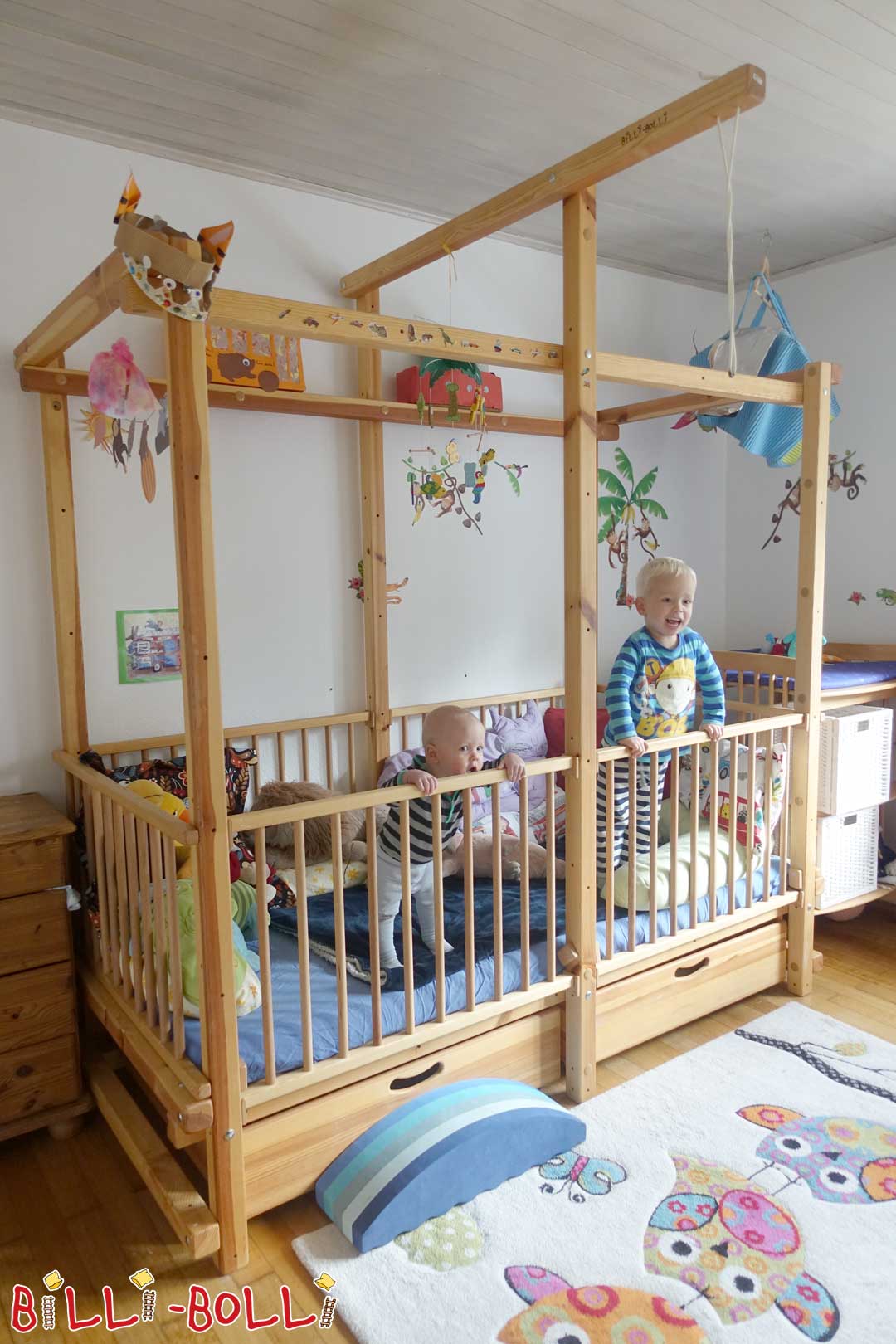 Babybed met spijlen voor baby’s en kleuters (Kinderbedden)