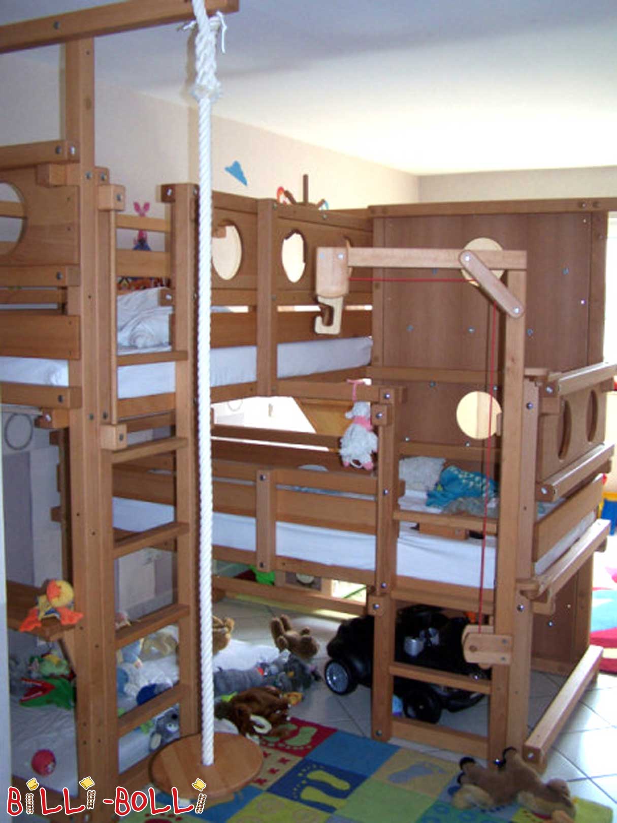 Both Up Bunk Beds Billi, Bunk Bed Pulley System