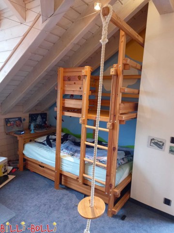 This is the perfect use of the space beneath the roof. (Pitched Roof Bed)