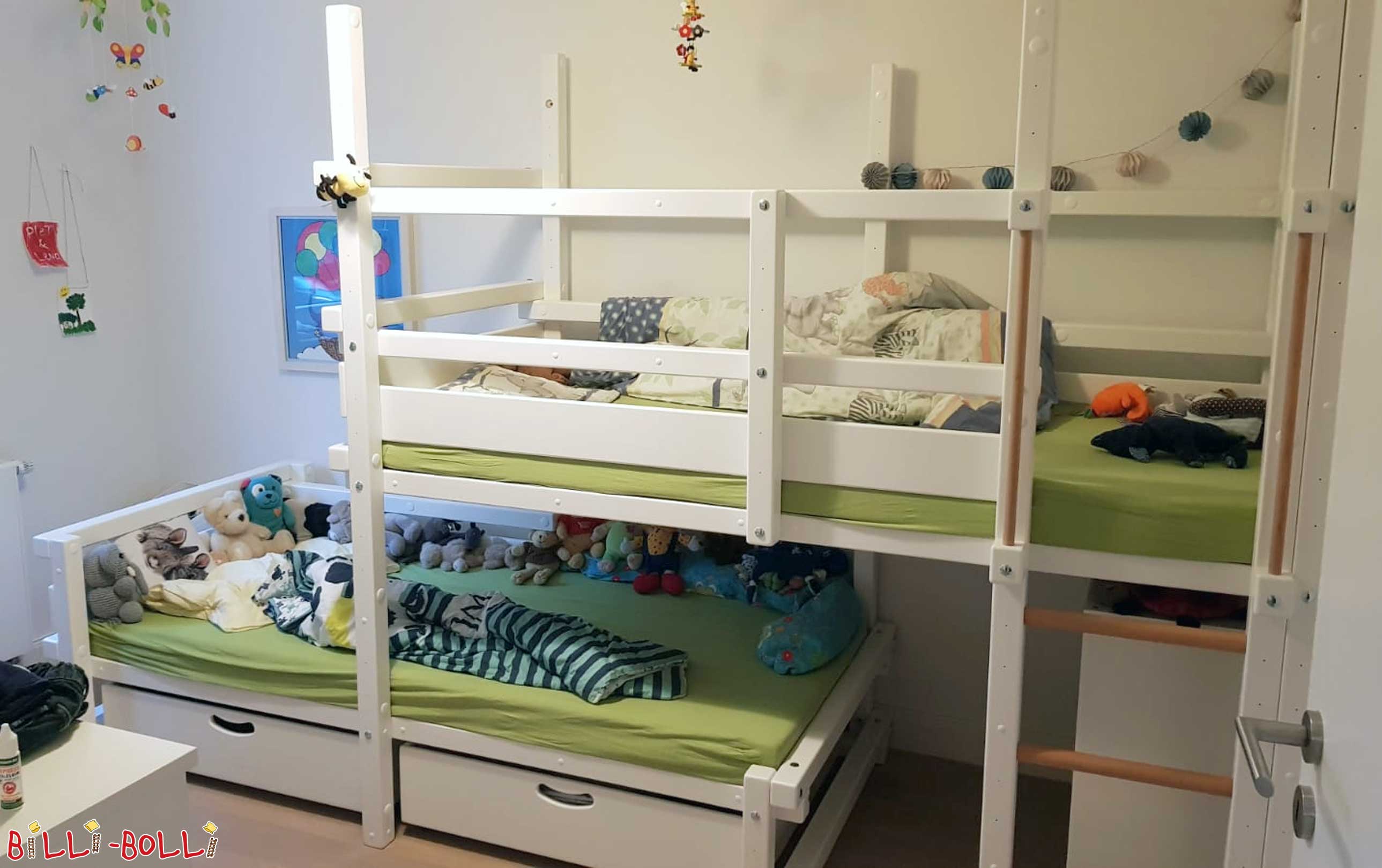 3 quarter double bunk beds