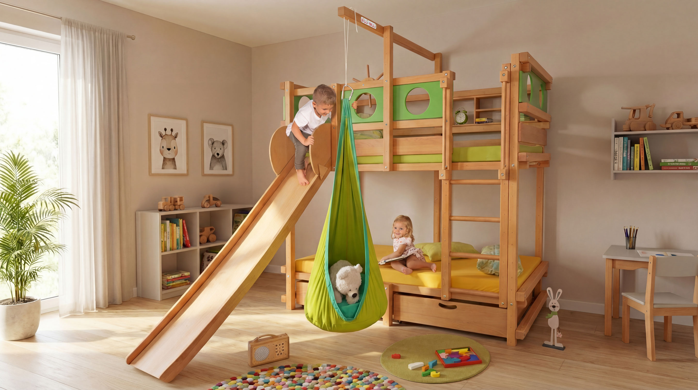 Κλασική κουκέτα για 2 παιδιά