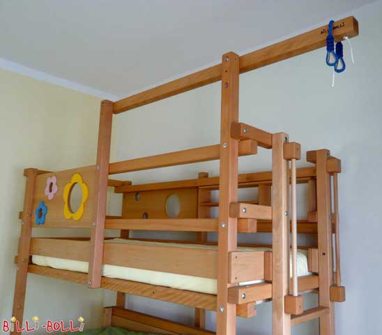 Swing beam lengthwise and ladder at position C. (Loft Bed Adjustable by Age)