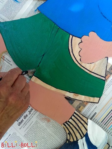 Steg 9: Ytor för färgläggning (Figurer för trafiklugnande)