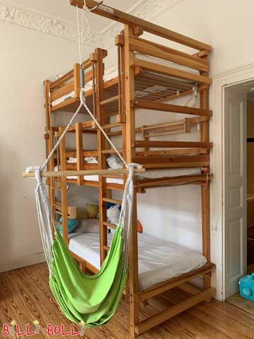 The Skyscraper Bunk Bed, here in pine with an oil-wax finish. (Skyscraper Bunk Bed)