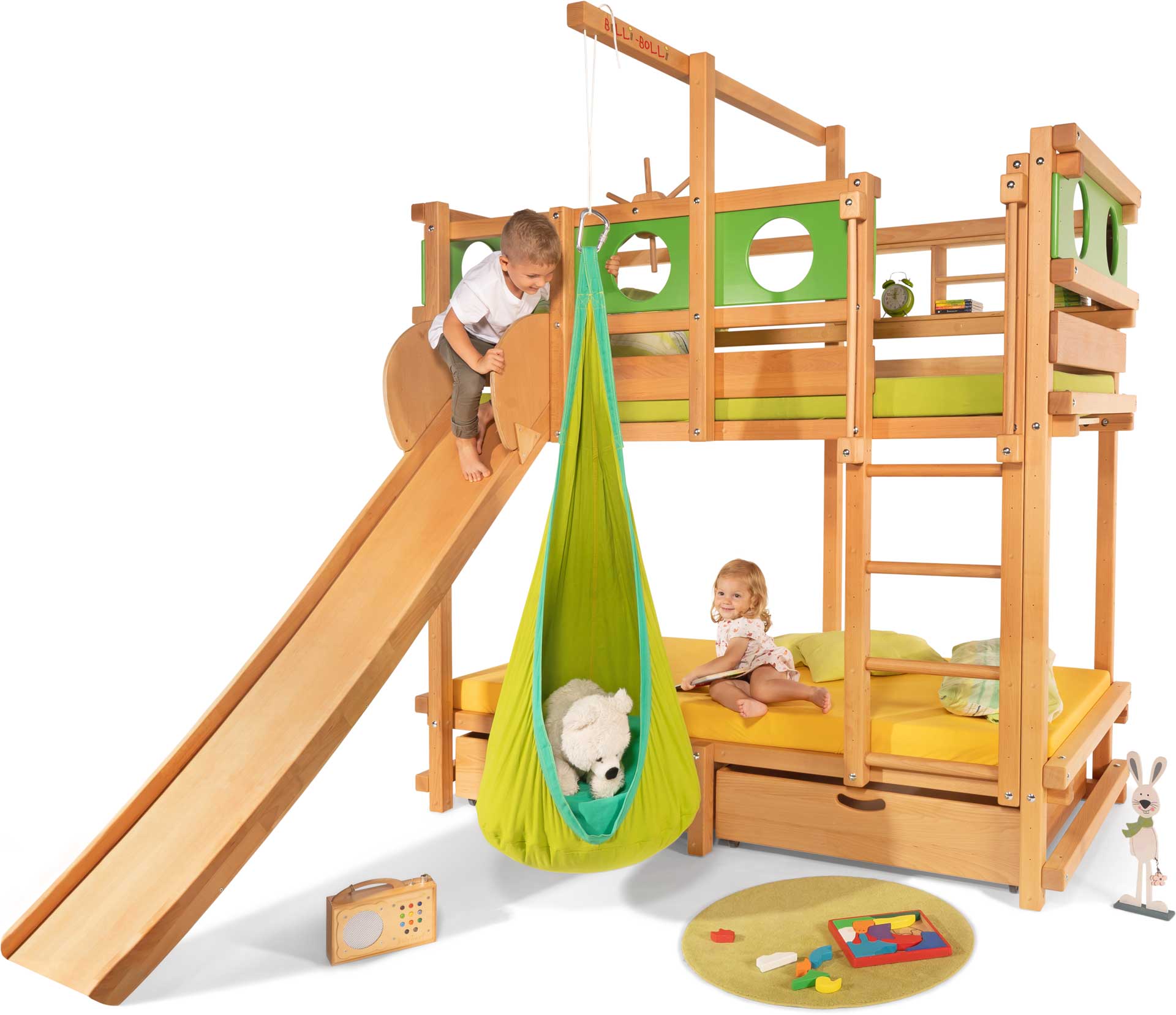 little girl beds with slides