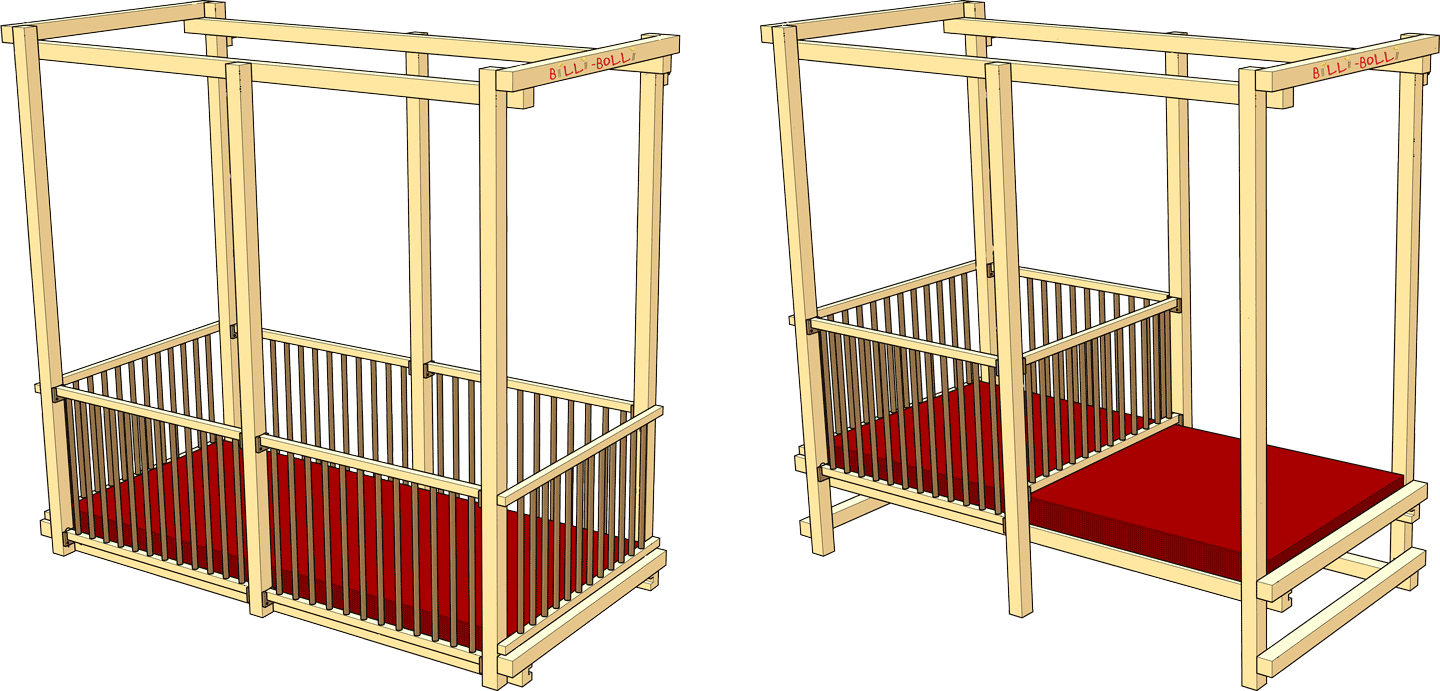 Variantes du lit à barreaux