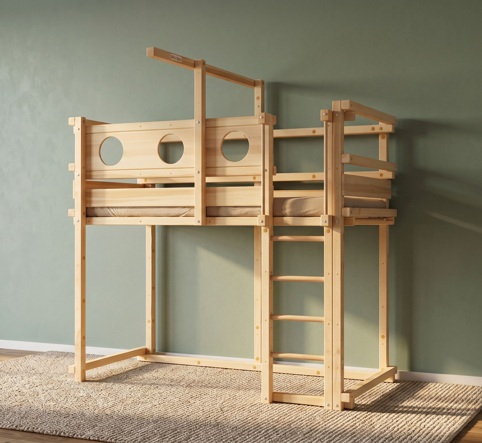 Letto a soppalco con oblò a 1.549 €