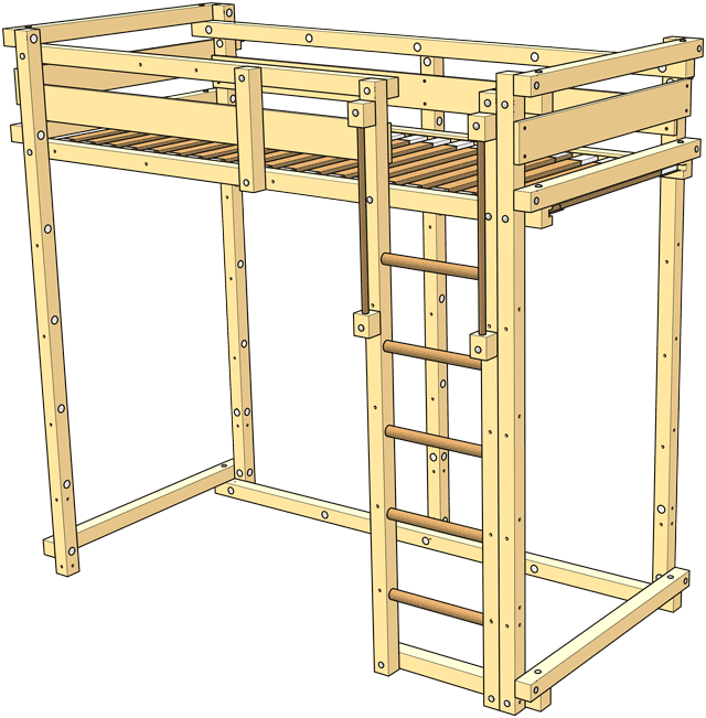 Included in the delivery Youth Loft Bed