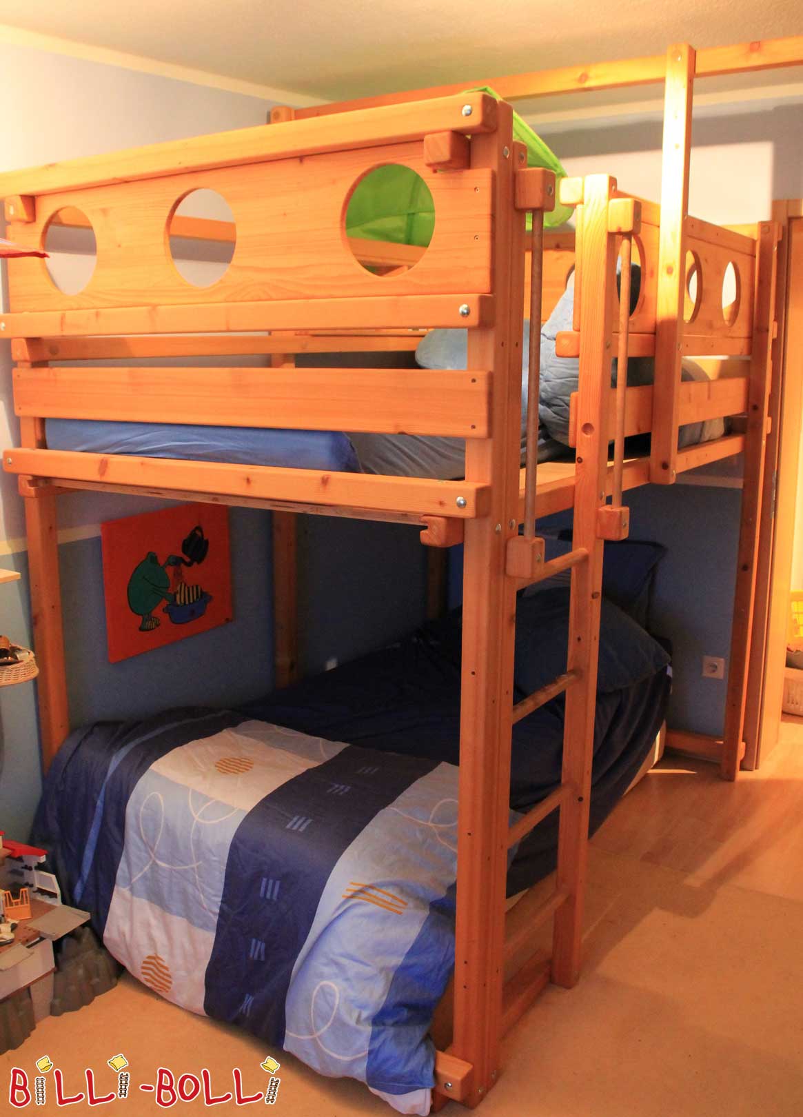 2x मचान बिस्तर जो बच्चे के साथ बढ़ते हैं, 120 x 200 सेमी, अनुपचारित स्प्रूस (कोटि: मचान बिस्तर का इस्तेमाल किया)