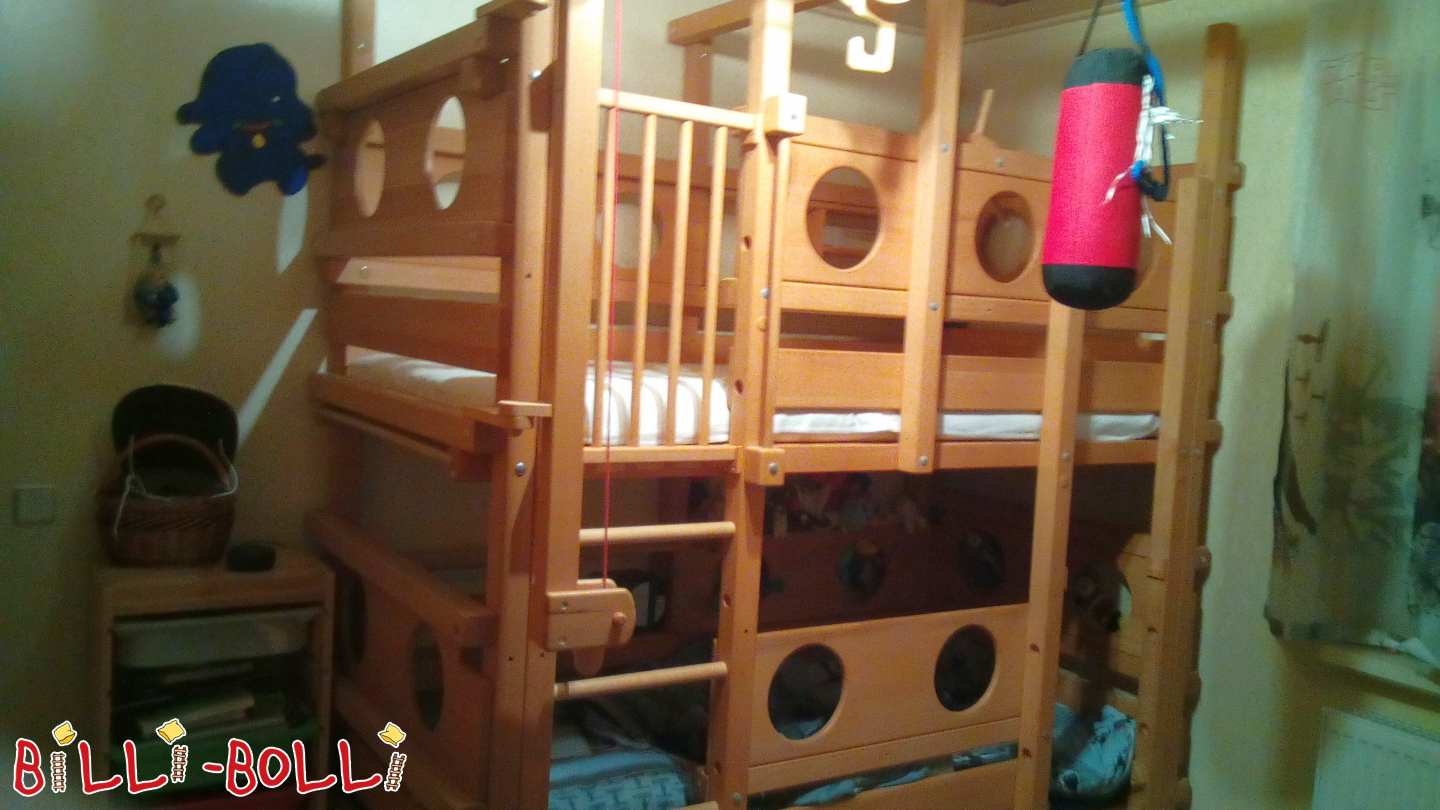 Is-sodda tat-tnejn ta' fuq magħmula mill-fagu (Kategorija: Bunk bed użat)