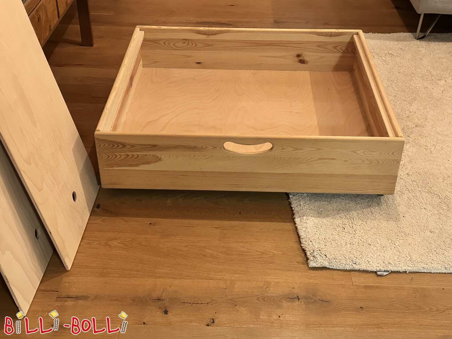 Podstavec pod patrovou postel z neošetřené borovice, s krytem, 90x85 cm (Kategorie: Použité příslušenství/rozšíření)