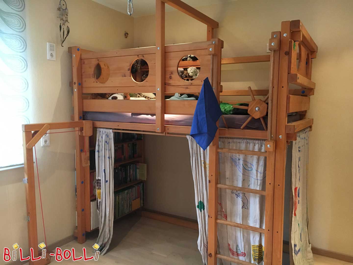 BILLI-BOLLI BED for pirates and adventurers! (loft bed that grows with the child) (Category: second hand loft bed)