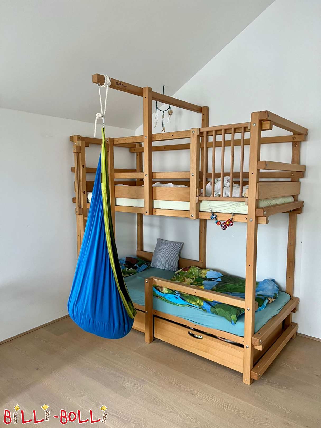 Billi-Bolli stapelbed, geolied beuken (Categorie: Stapelbed gebruikt)