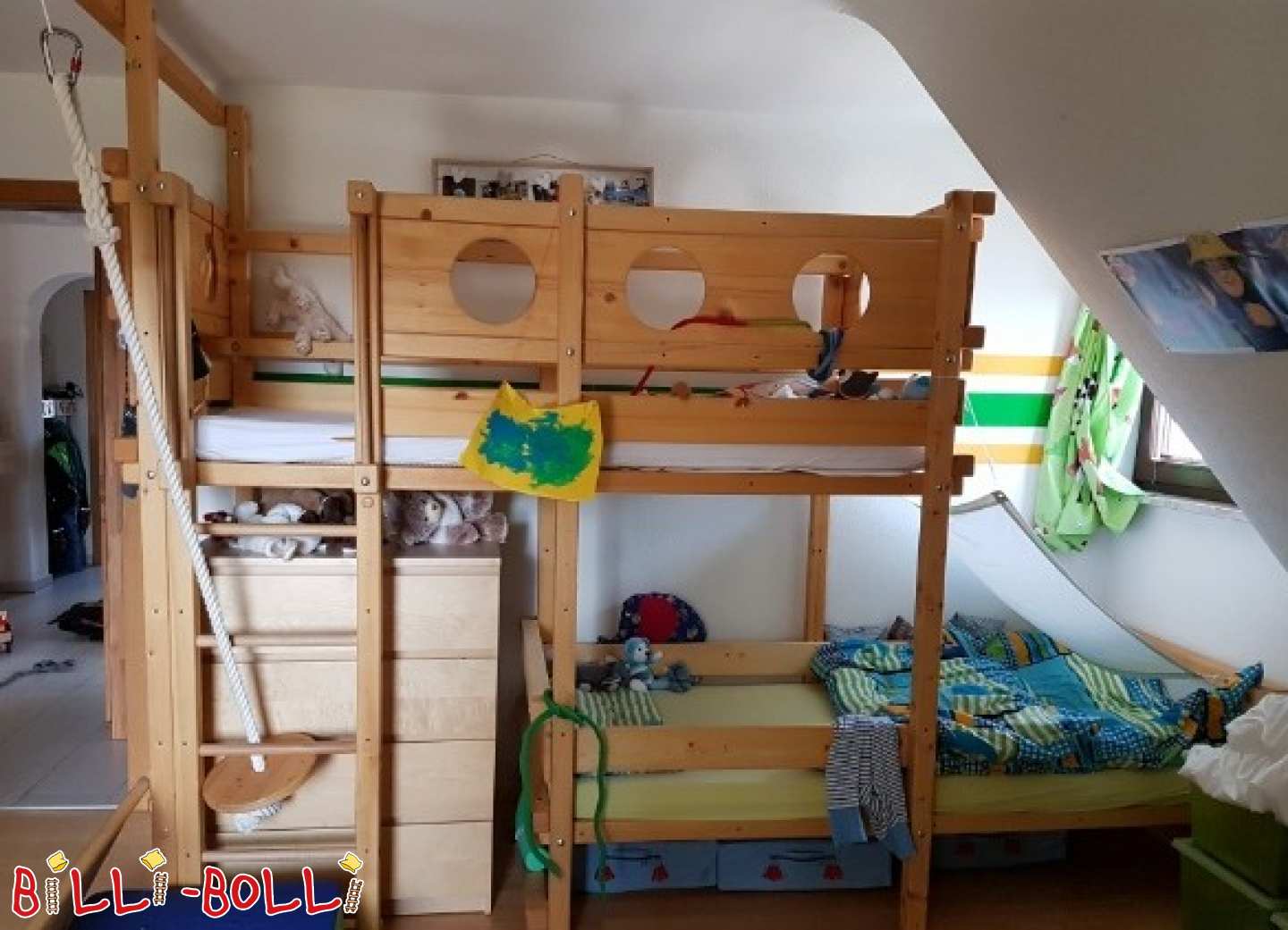 Billi Bolli bunk bed over corner or Billi Bolli bunk bed side (Category: second hand loft bed)