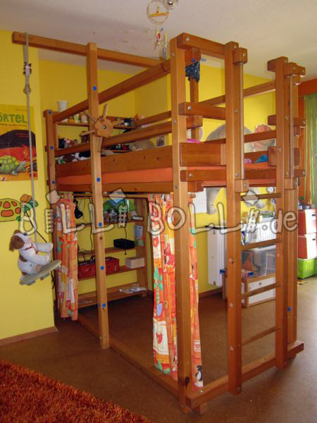 Billi-Bolli bunk bed over corner (Category: second hand loft bed)