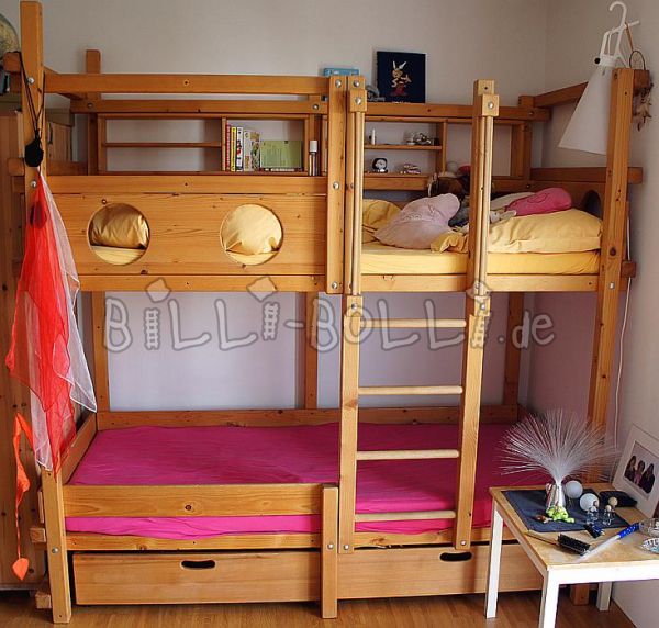 Billi Bolli Pirate Łóżko piętrowe (Billi Bolli Pirate Bunk Bed) (Kategoria: Używane łóżko na poddaszu)