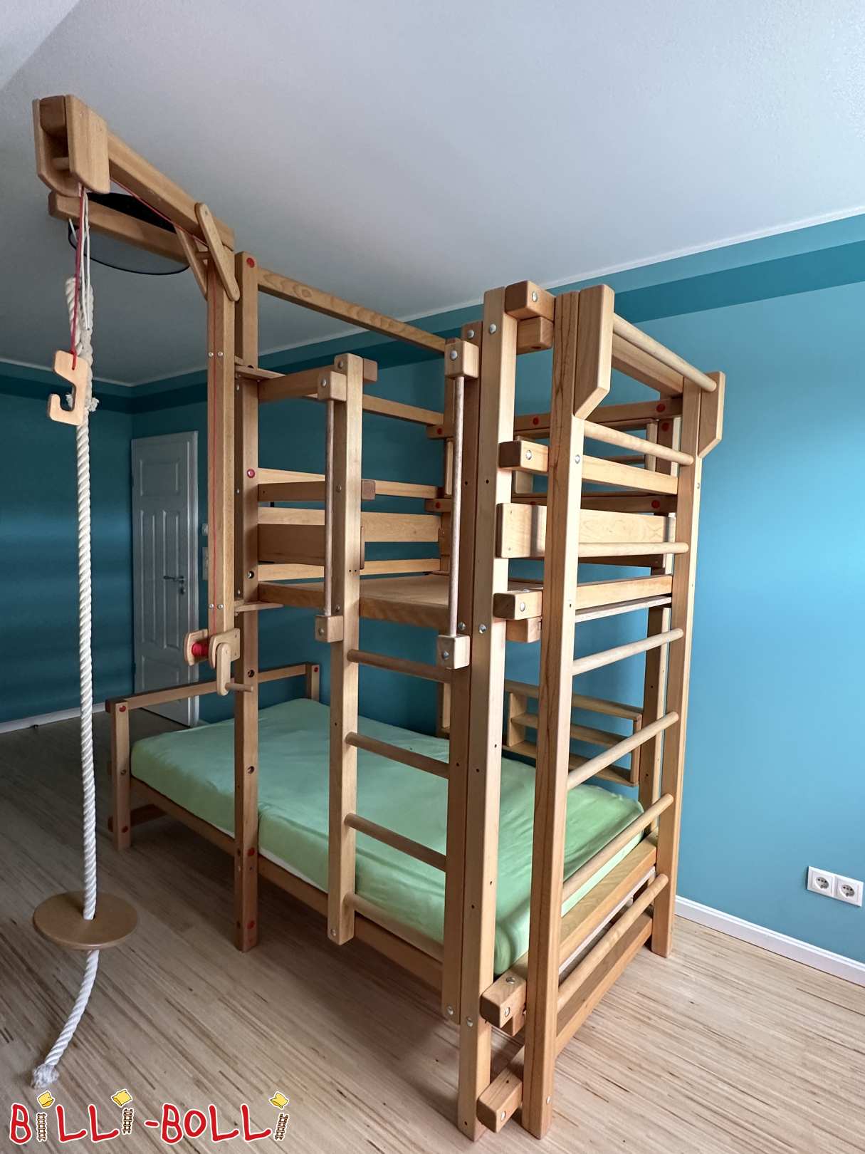 Letto di tettu inclinatu 100 x 200 cm faggio oliatu-cera cù accessori (Category: Lettu à tettu inclinatu used)