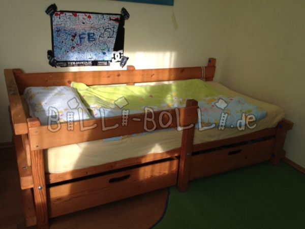 Sloping roof bed incl. conversion set to a youth bed, 90 x 190 cm (Category: second hand loft bed)