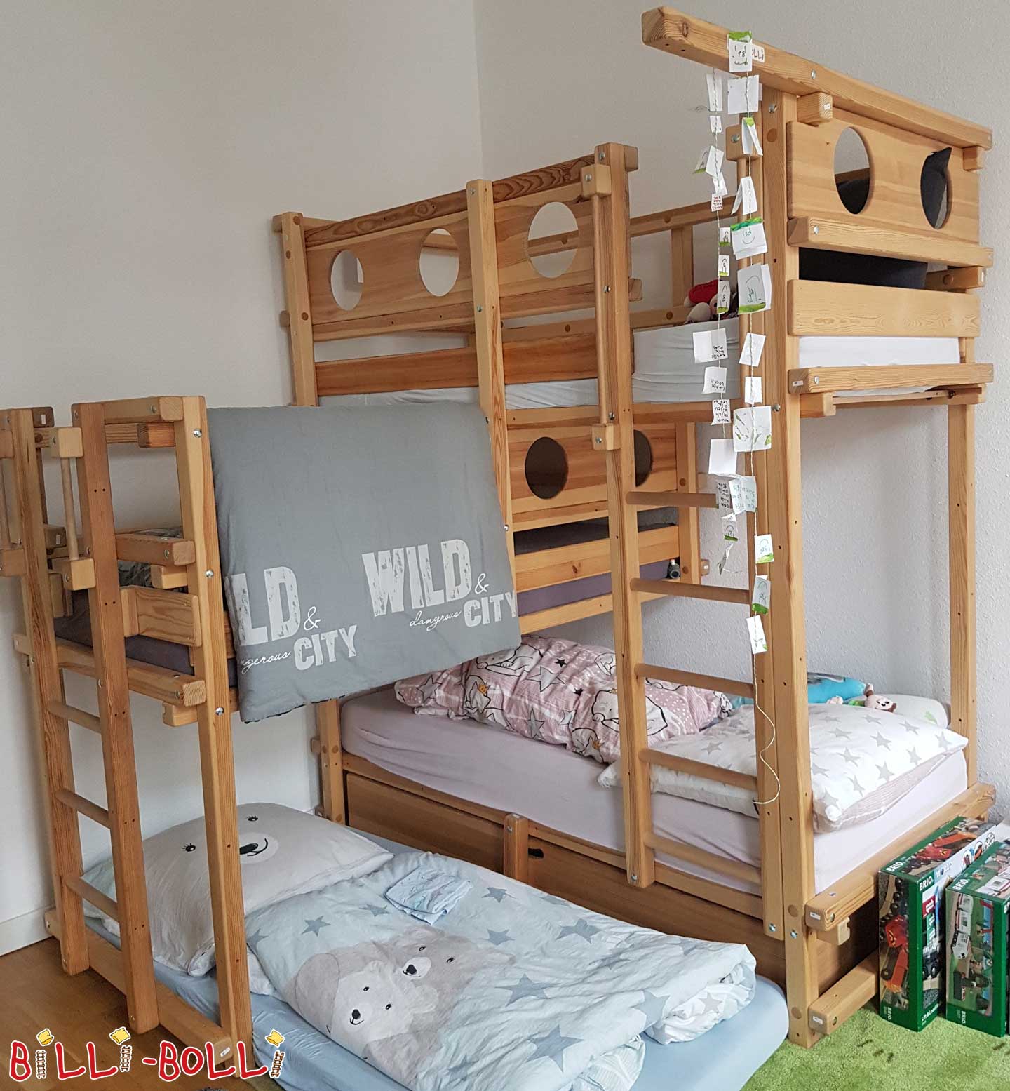 Triple bunk bed including drawer bed in Fürth (Category: second hand loft bed)