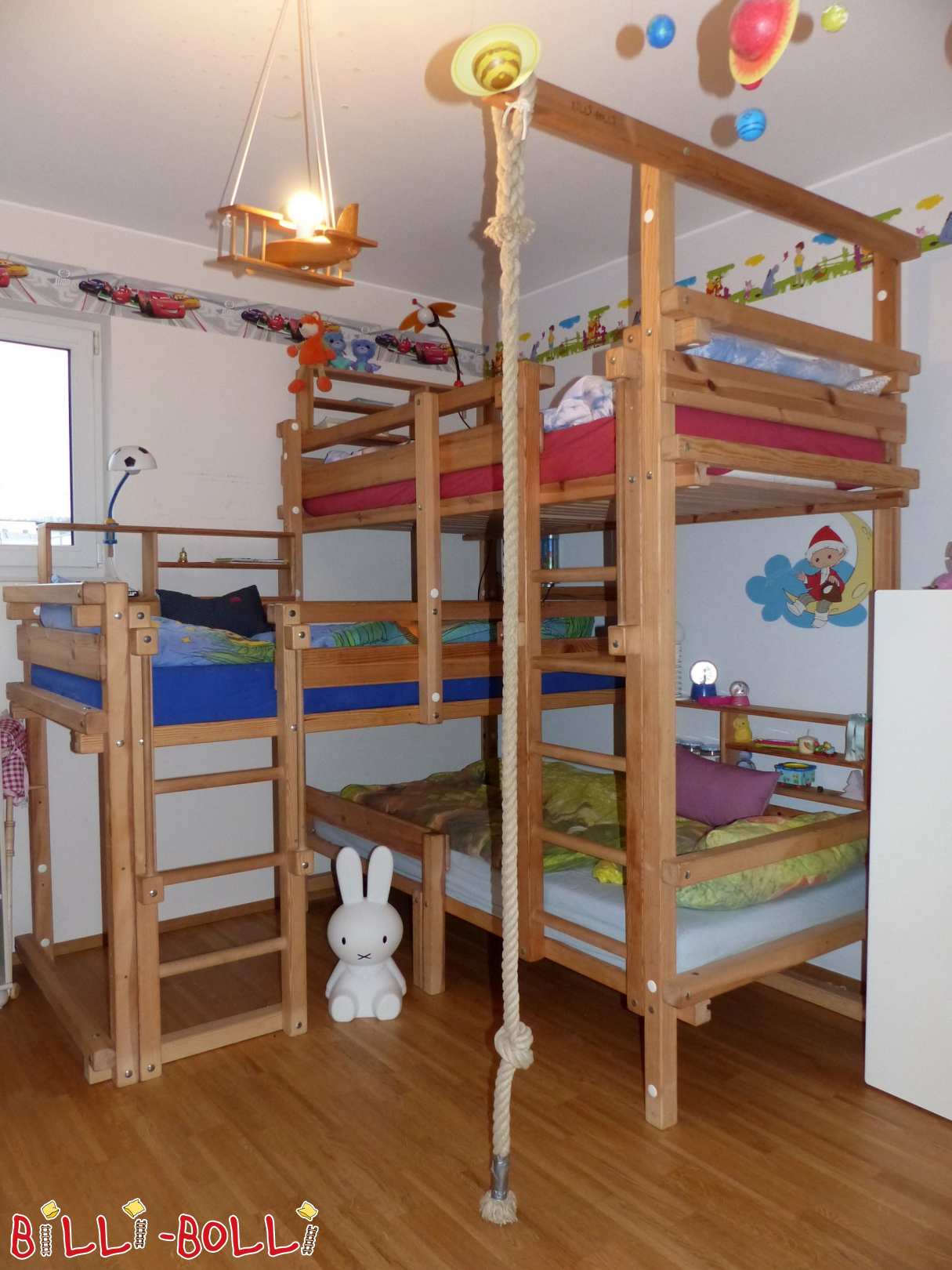 Triple bunk bed over corner, Trier (Category: second hand loft bed)