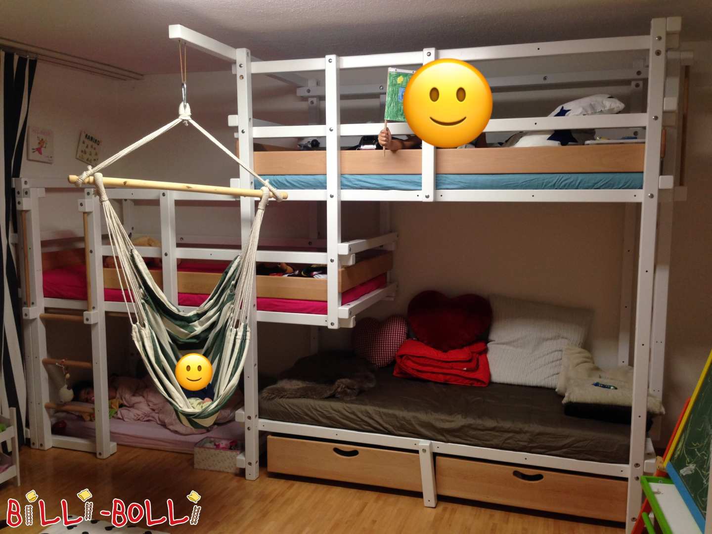 Trzyosobowe łóżko piętrowe (Kategoria: Trzyosobowe łóżka piętrowe używane)