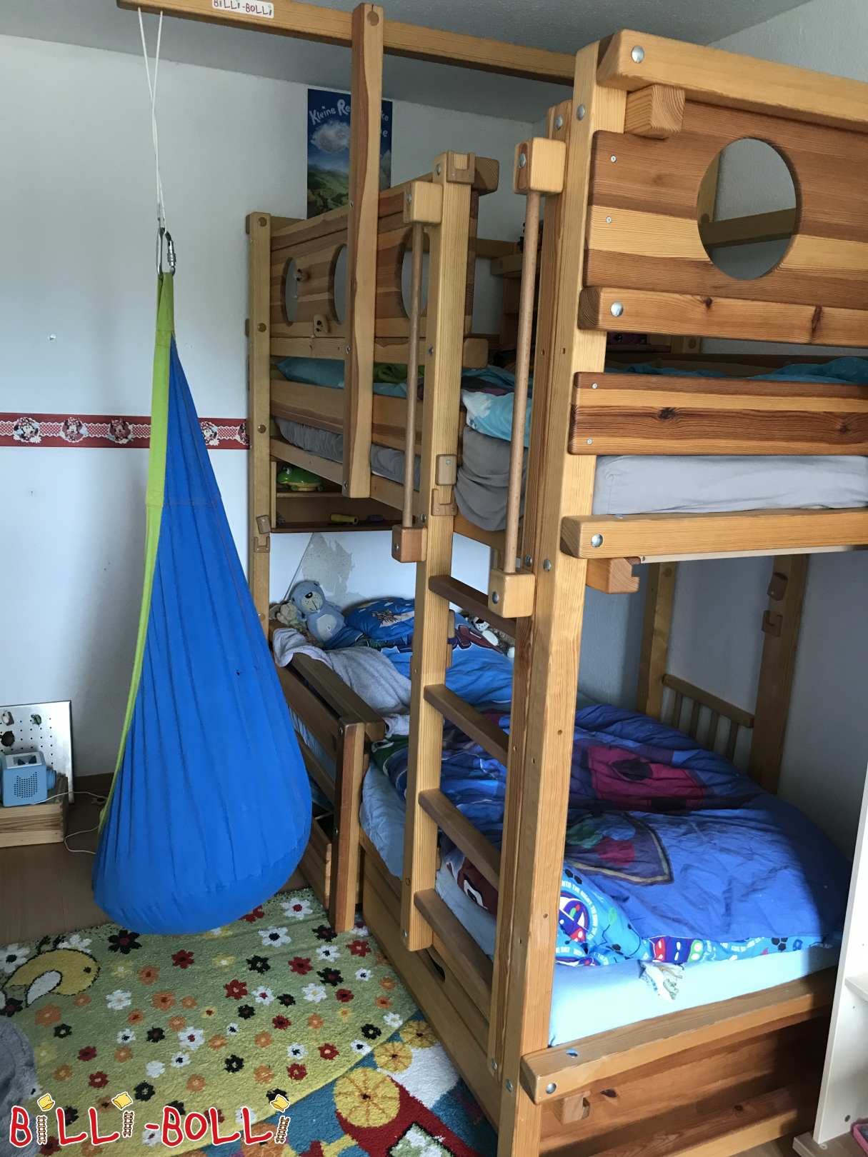 Experiență de pat de mansardă din pin masiv (Categorie: Accesorii/părți de extensie utilizate)
