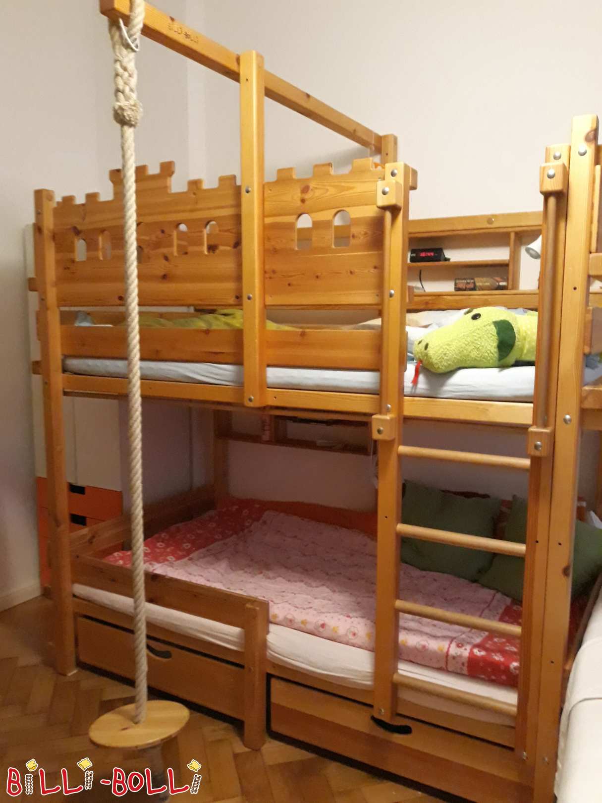 Двох'ярусне ліжко 100 х 200 см з сосни в Берліні (Категорія: Використано двоярусне ліжко)