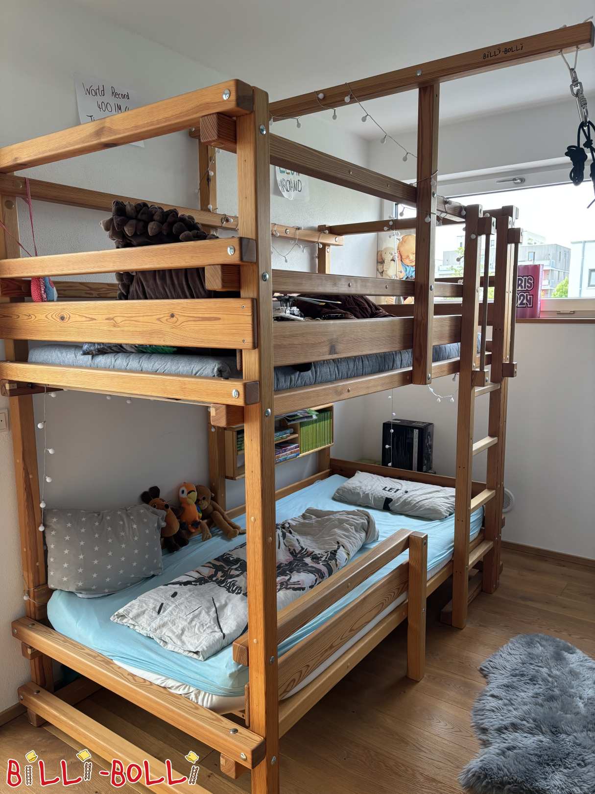 Krevet na sprat 100x200 cm u Vircburgu sa daskama za spavanje i dodacima (Kategorija: Krevet na sprat korišćen)