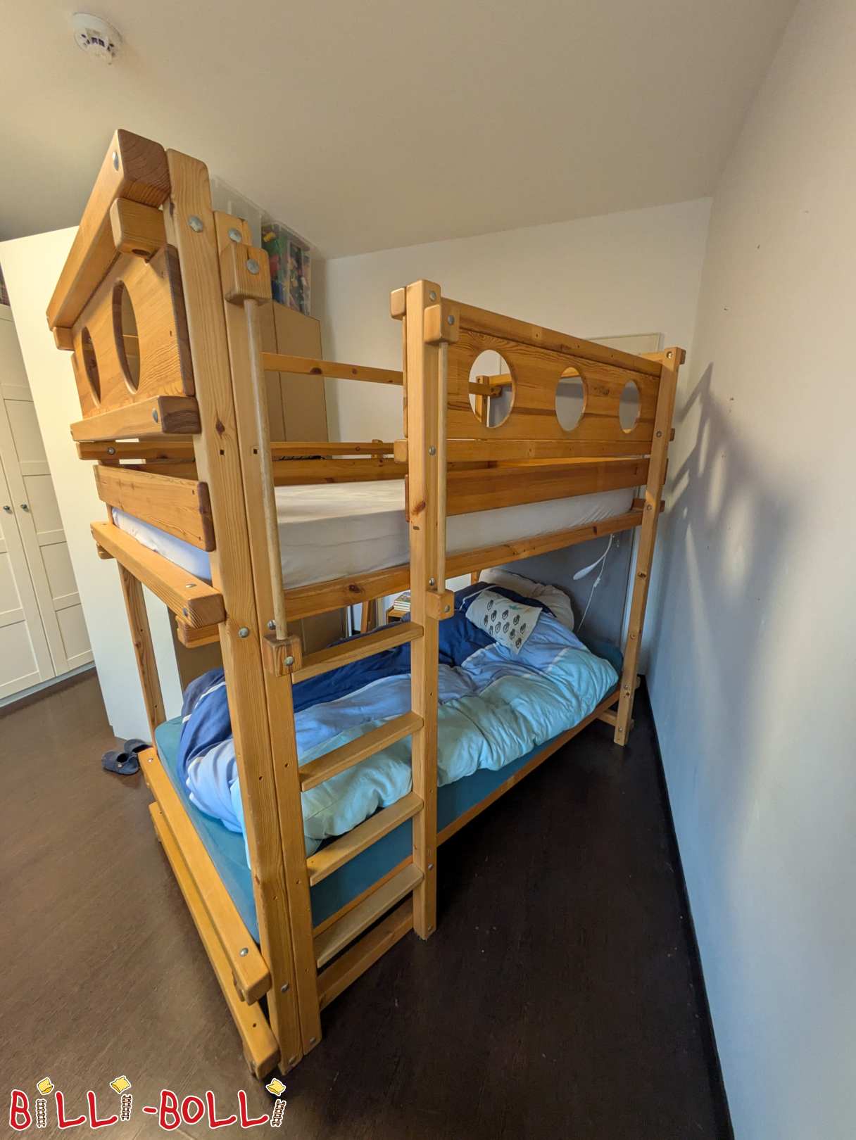 Etagenbett 100x200 cm, Fichte (Kategorie: gebrauchte Etagenbetten)