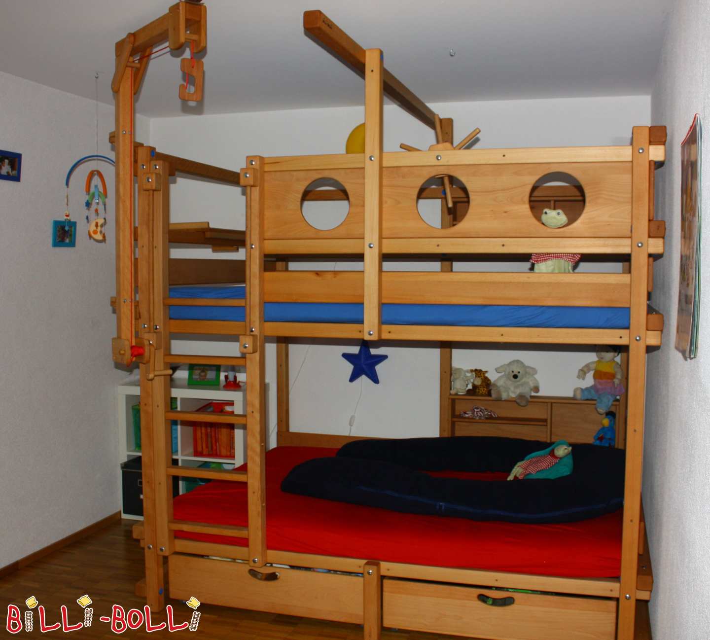 Bunk bed 140 x 200 cm with lots of accessories - Switzerland (ZH / Zug region) (Category: Bunk Bed pre-owned)