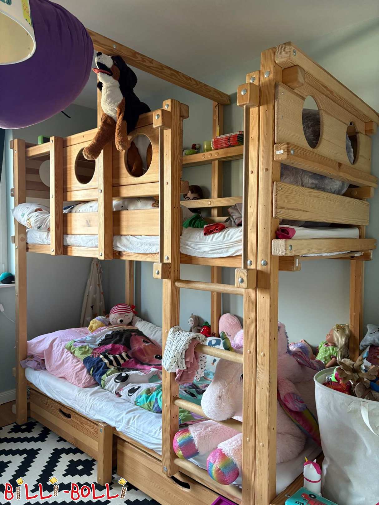 Beliche, 90 x 200 cm - por exemplo, com escorrega e gruta suspensa em Berlim (Categoria: Camas usadas)