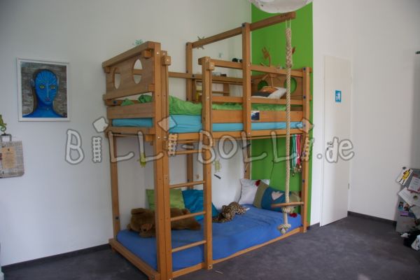 سرير بطابقين من خشب الزان (باب: سرير علوي مستعمل)