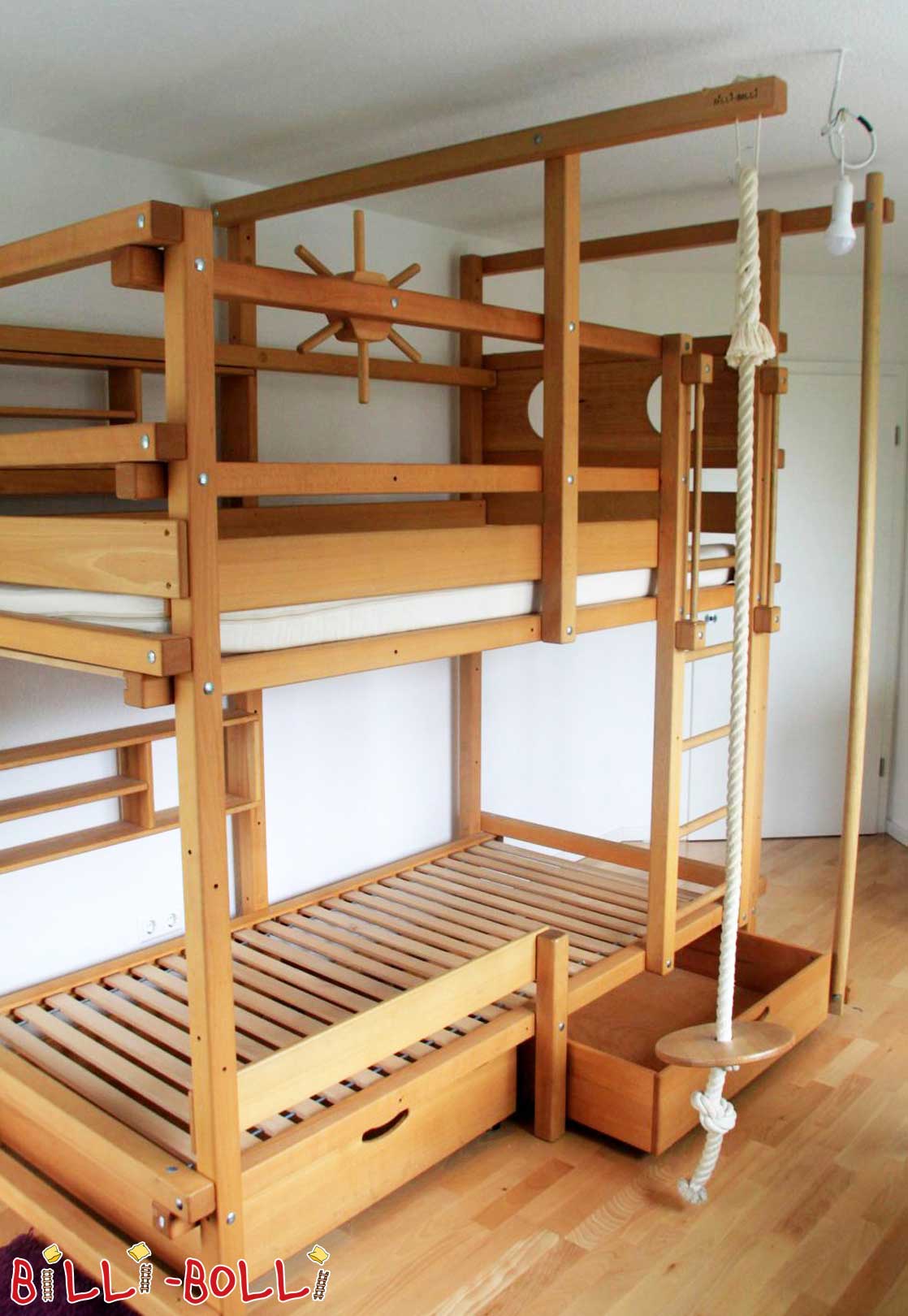 Bunk bed beech (Category: second hand bunk bed)