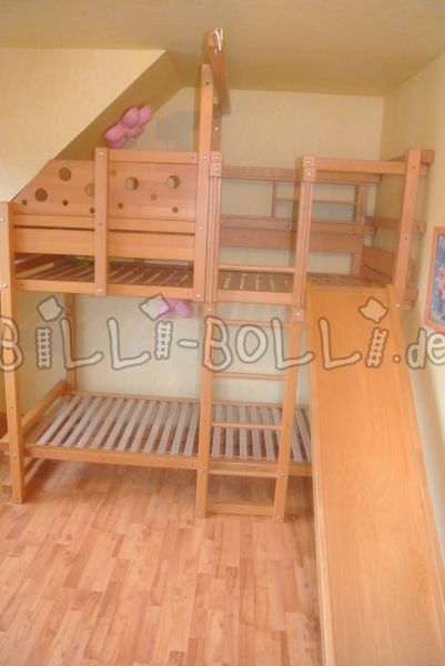 سرير بطابقين في خشب الزان (باب: سرير بطابقين مستعمل)