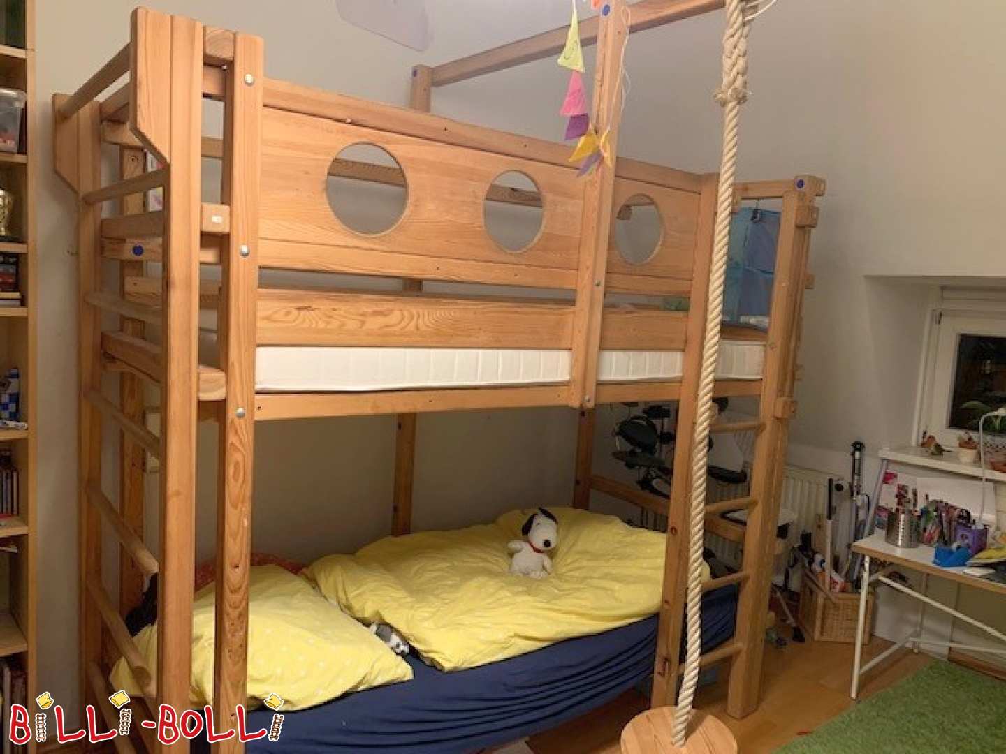 Piętrowe łóżko, sosna nieleczona w Lipsku (Kategoria: Łóżko piętrowe używane)