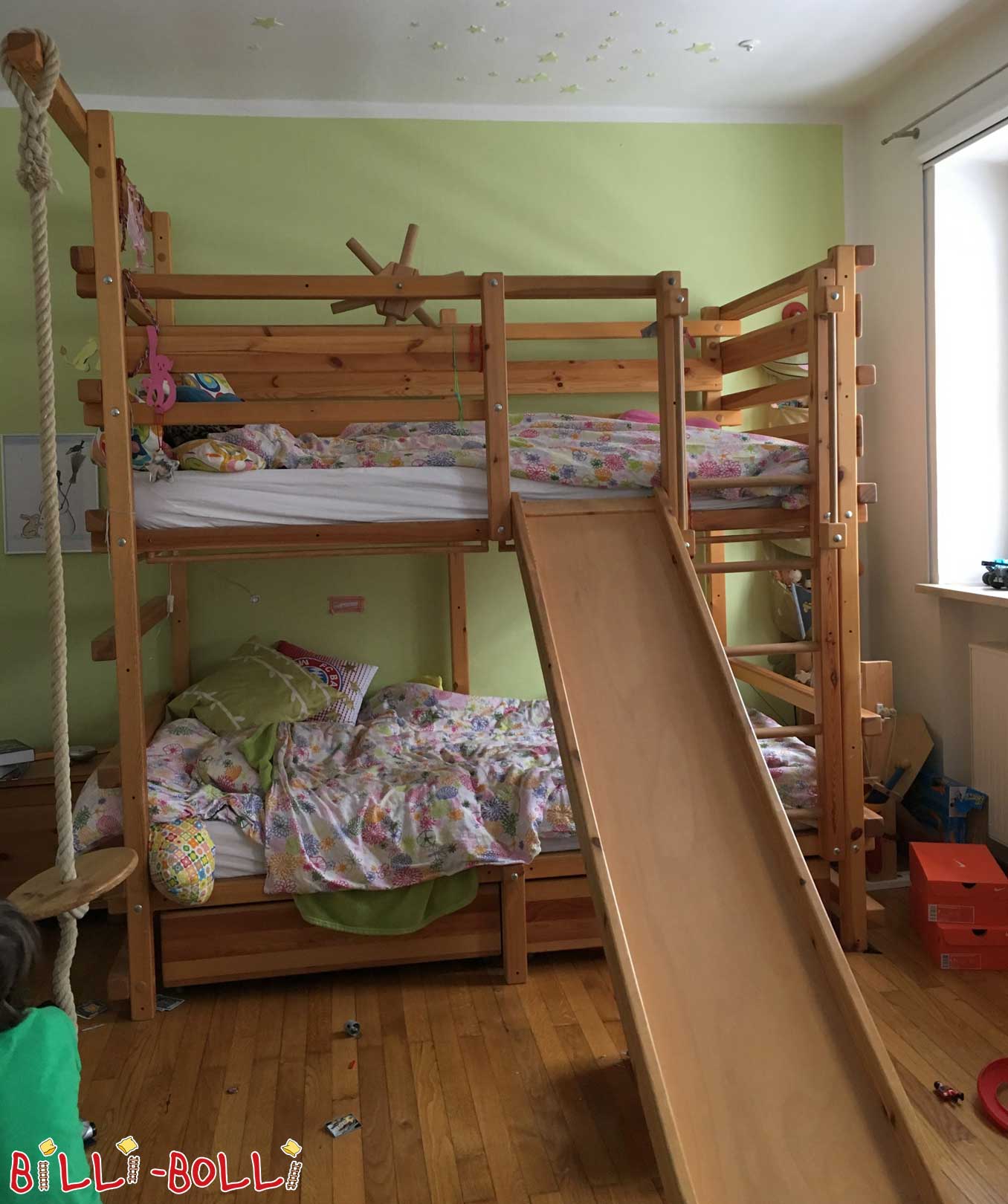 Bunk bed with slide (Category: second hand bunk bed)