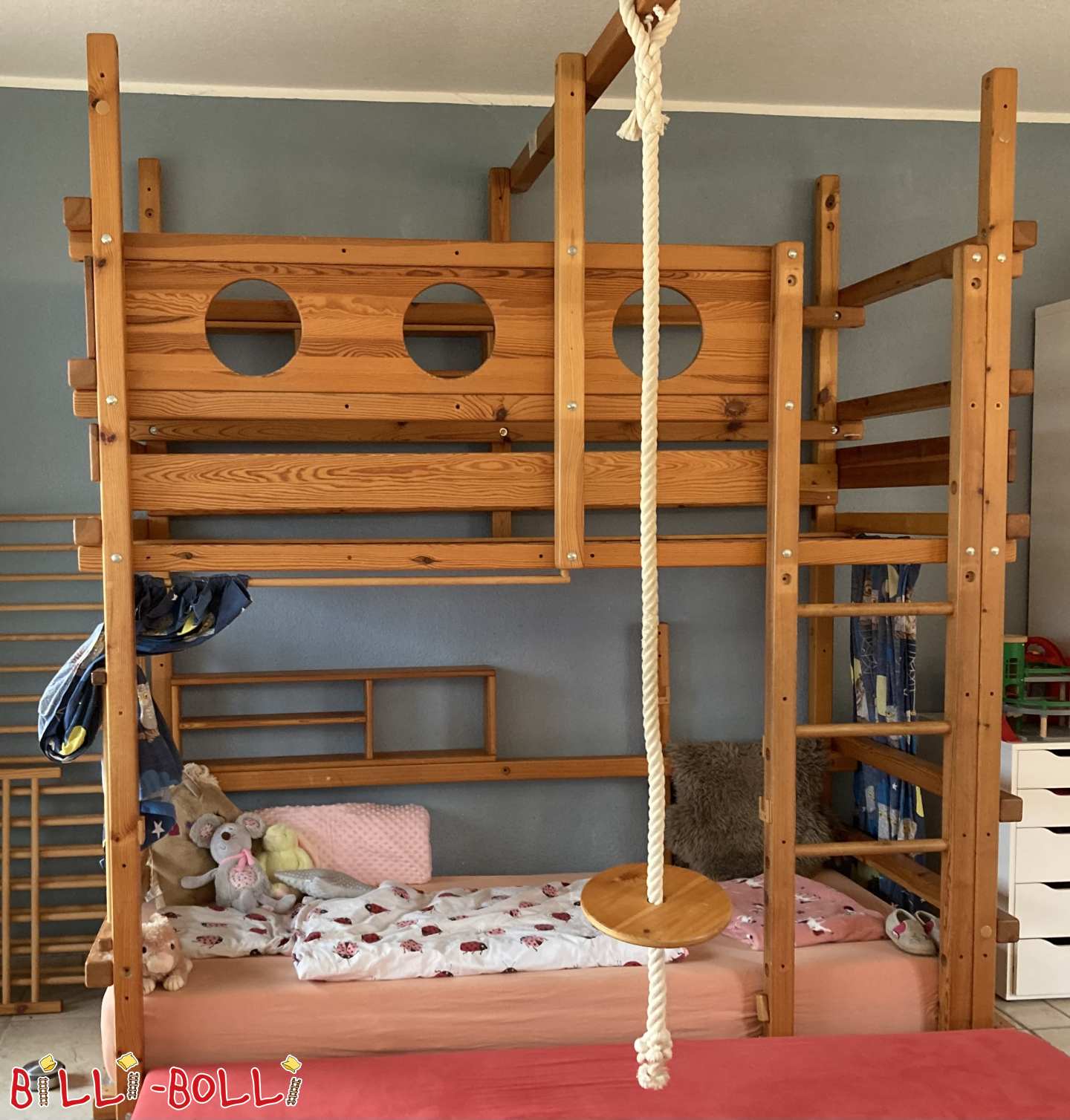 Bunk bed with plate swing, feet 228.5 cm (Category: Bunk Bed pre-owned)