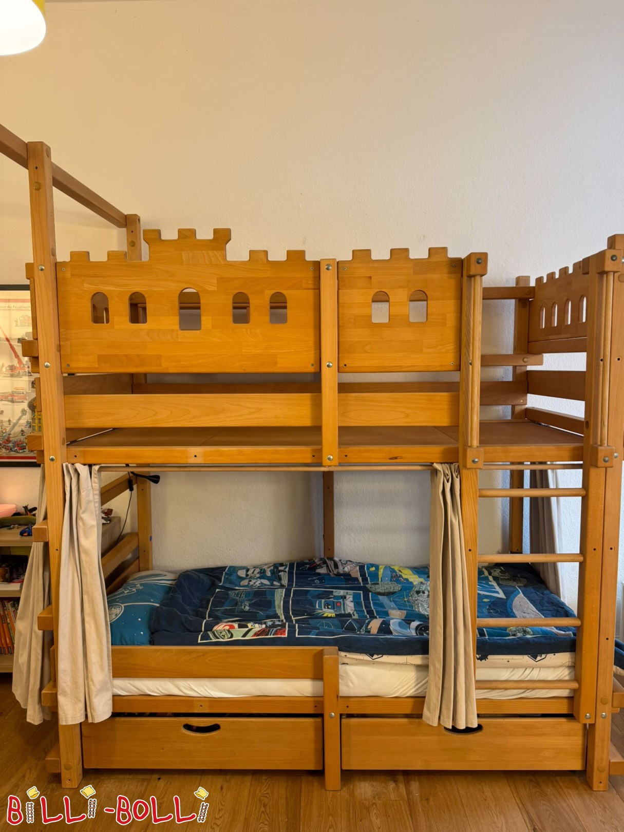 Reklamm 5790: 'Ridderschlass' Etagenbett aus geöltem Bucheholz 'Ridderschlass' Etagenbett aus geöltem Bucheholz (Kategorie: gebrauchte Etagenbetten)