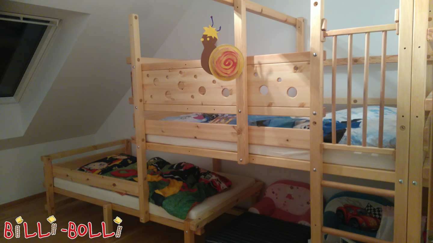Letto a castello offset laterale, 100x200cm, con tavole di mouse (Categoria: Letto a castello spostato lateralmente usato)