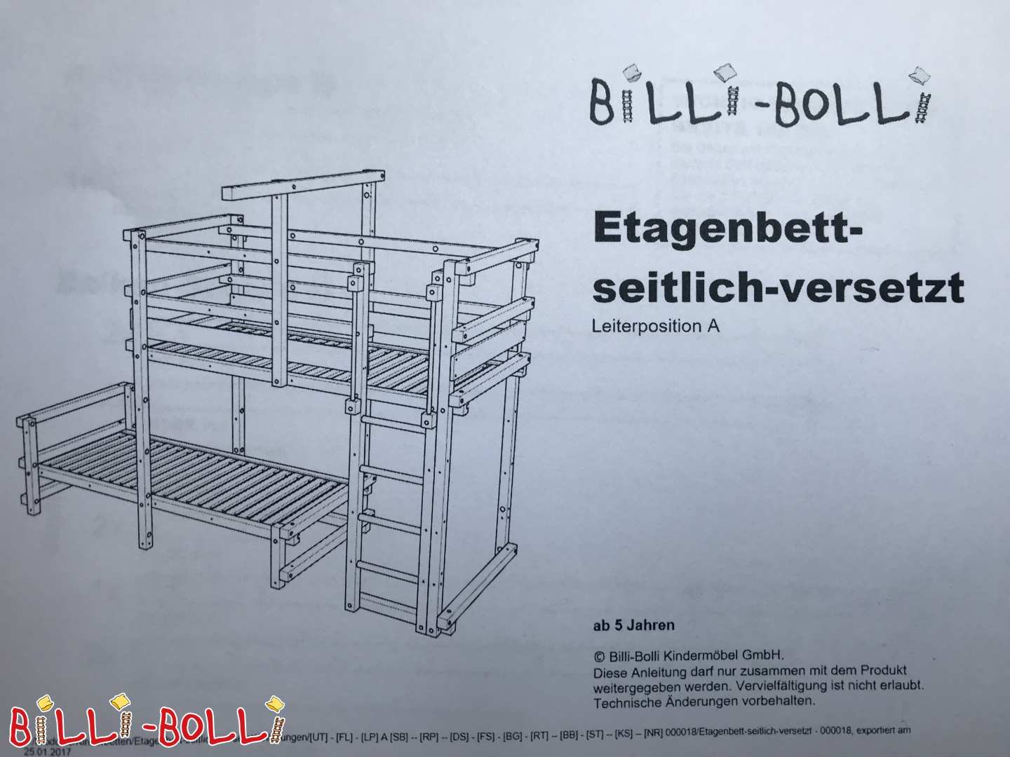 Dviaukštė lova į šoną, alyvuota pušis, Miunchene (Kategorija: Dviaukštė lova-ofsetas used)