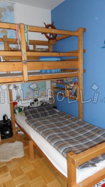 Bunk bed-over-corner (Category: second hand loft bed)