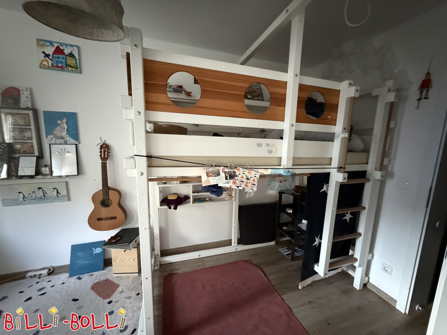 Publicidade 5709: Cama de dois andares branca com acessórios Cama de dois andares branca com acessórios (Categoria: Camas usadas)