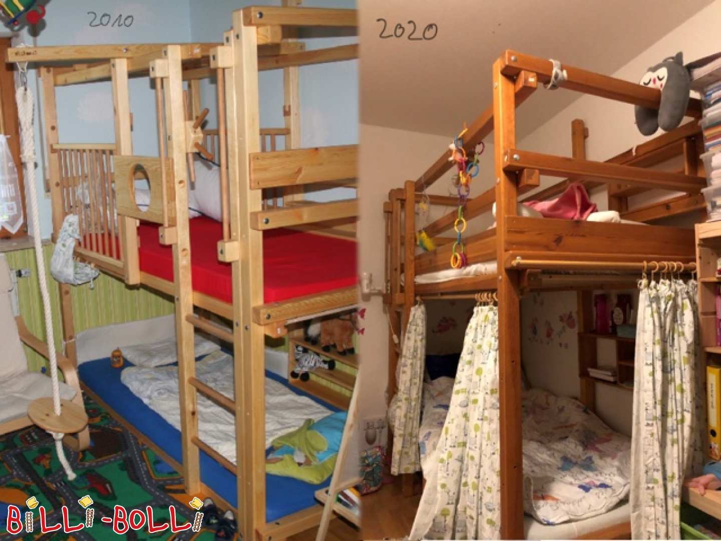 Bunk beds made of pine oiled in Markt Schwaben (Category: second hand loft bed)