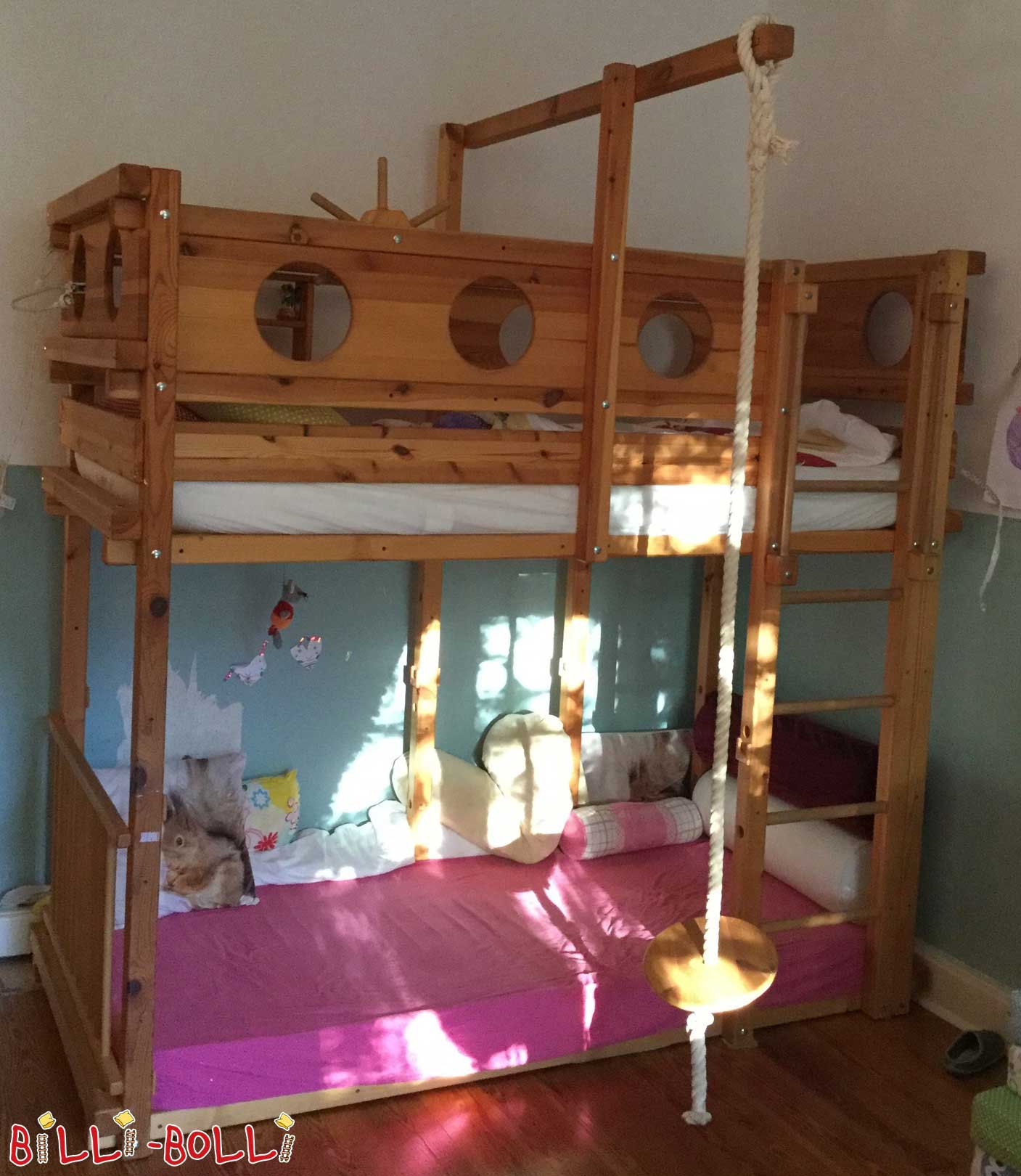 Bunk bed, variant for smaller children (Category: second hand loft bed)