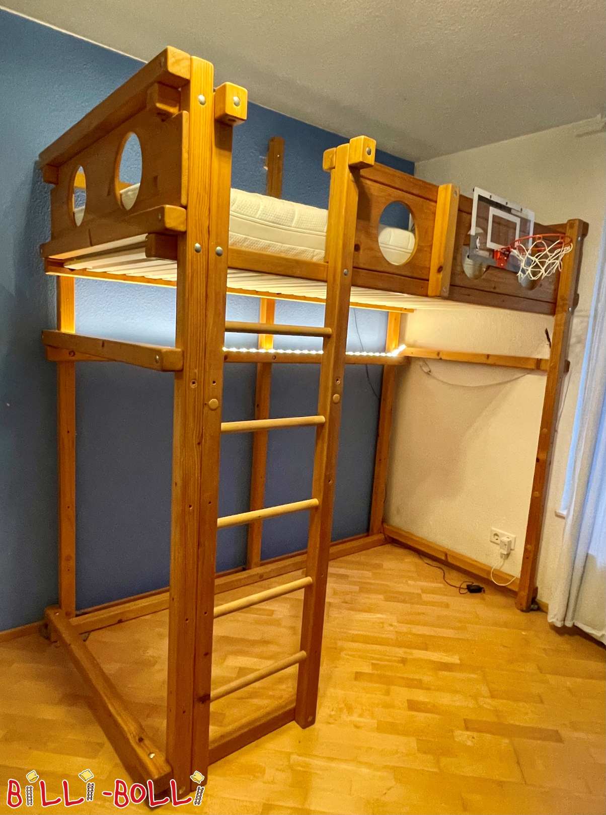 Świerkowe łóżko na poddaszu rosnące wraz z dzieckiem 100x200cm (Kategoria: Łóżko na poddaszu rośnie wraz z dzieckiem used)